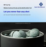 Super Blue Diamond Club Version publique 11/12/14mm 50 pièces/boîte pointe de queue de billard pour billard produits de billard