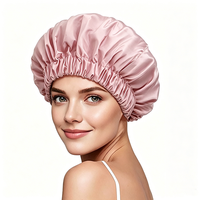 Bonnets de douche réutilisables imperméables pour femmes, grande taille, lavables, avec bande élastique, pour cheveux longs et tresses