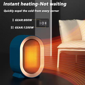 Calentador de Aire Cerámico de 1200W, Mini Calefactor Eléctrico Portátil PTC, Ventilador de Espacio para Camping, Radiador Silencioso para Interiores - Product Image 6