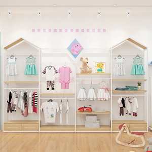 Stile moderno personalizzato <span class=keywords><strong>in</strong></span> <span class=keywords><strong>legno</strong></span> Baby Shop espositore eco-friendly negozio di abbigliamento per bambini <span class=keywords><strong>infissi</strong></span> per mobili Boutique - Product Image 4