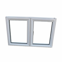 Fenêtre à battant en aluminium blanc de taille standard en verre trempé à double glaçure résistante aux ouragans de l'Australie