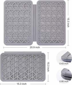 Tapis absorbant pliable à séchage rapide en pierre de diatomée, grand format, pour évier, étagère ou support d'éponges - Product Image 2