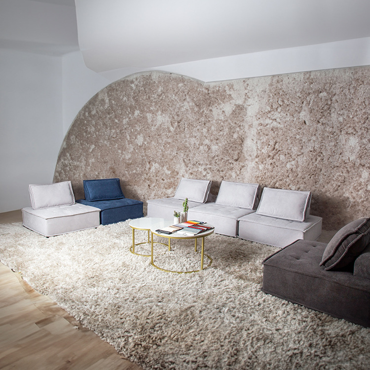 Divano blu piedmont