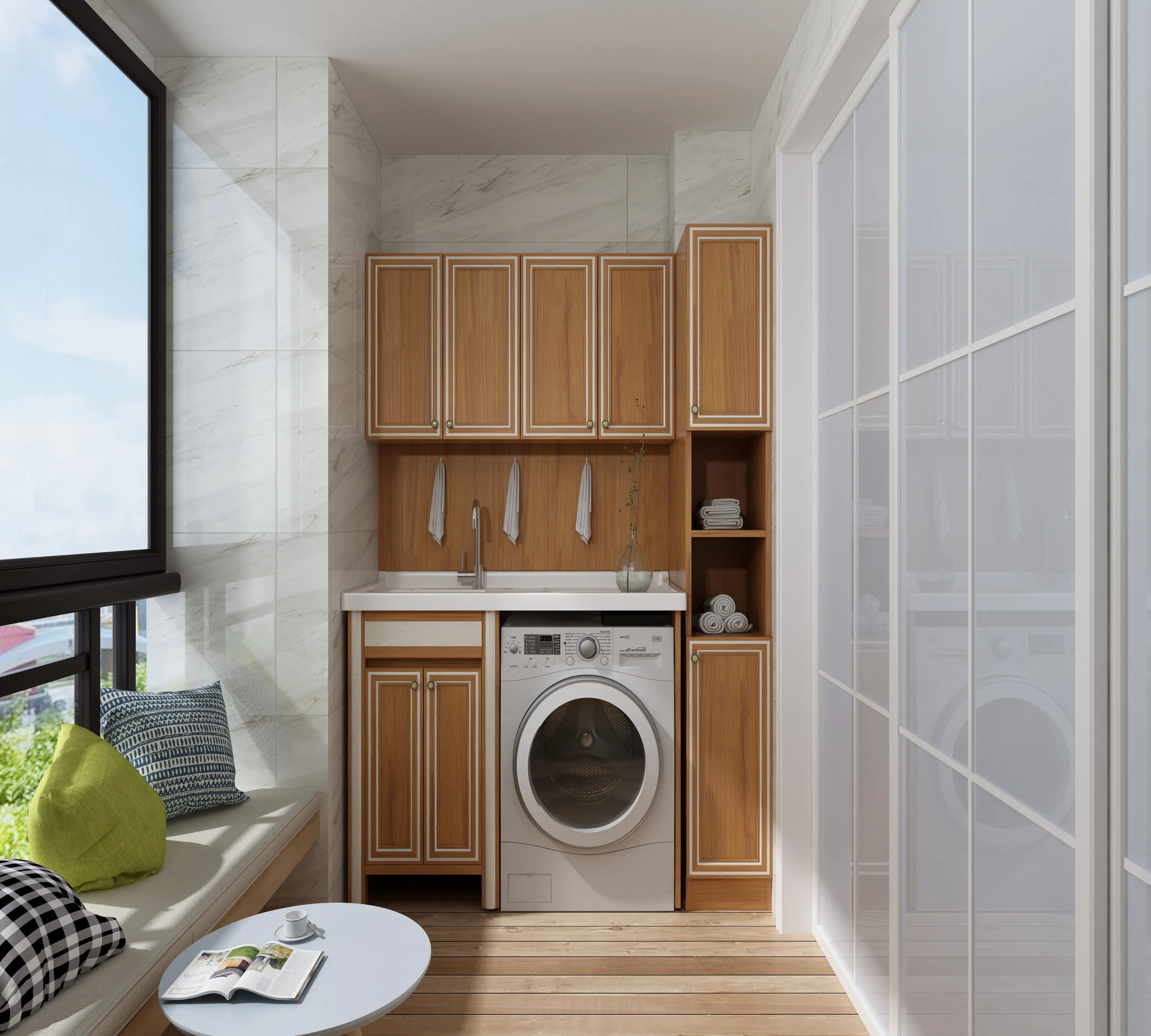 High End benutzer definierte wasserdichte Euro-Stil modernes Design Edelstahl Waschküche Schrank