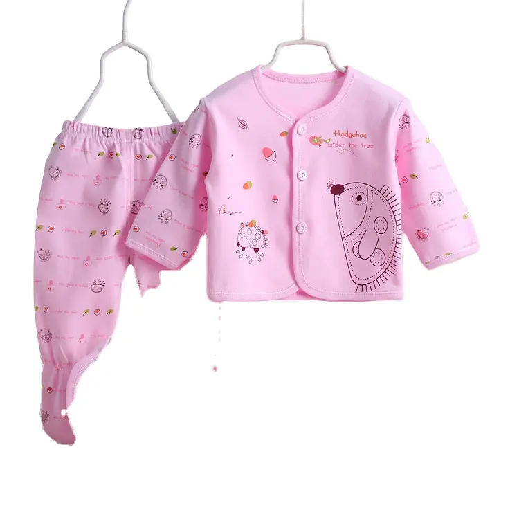 Conjunto de roupas infantis para bebês de algodão recém-nascidos de 0-3 meses, 5 unidades por conjunto