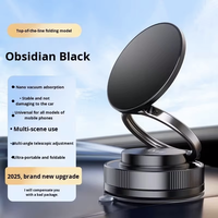 Support de téléphone portable magnétique pliable à hauteur réglable, anti-corrosion, avec ventouse en métal flexible à rotation 360° pour voiture et bureau
