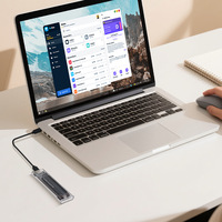 Boîtier de disque dur portable M2 10 Gbps NVME NGFF - Boîtier de disque dur externe transparent en PC pour SSD M2