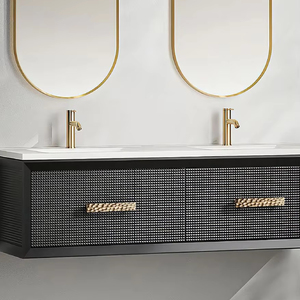 Vàng Vuông Brass Đồ Nội Thất Xử Lý Đồng Tủ Tủ Tủ Lỗ Duy Nhất Knobs Mô Hình Ngăn Kéo Rắn Đồng Kéo - Product Image 2