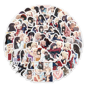 60 Pegatinas de Anime Japonés <span class=keywords><strong>Lycoris</strong></span> <span class=keywords><strong>Recoil</strong></span> con Diseños de Chicas Manga - Product Image 1