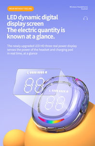 Air40 TWS Mini Auricolari Bluetooth Wireless Trasparenti con Display a Colori, Audio Stereo Intelligente, Funzione Vivavoce e Gaming - Product Image 5