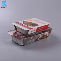 Boîte d'emballage alimentaire pour nouilles en pulpe de papier de canne à sucre écologique et biodégradable sur mesure