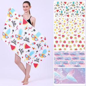 Serviette de plage en microfibre sans sable de qualité supérieure avec logo personnalisé imprimé numériquement pour adultes - Product Image 1