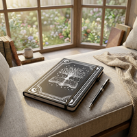 Coffret cadeau premium personnalisé de haute qualité avec journal et stylo A5 reliés en couverture rigide, idéal pour les cadeaux d'affaires