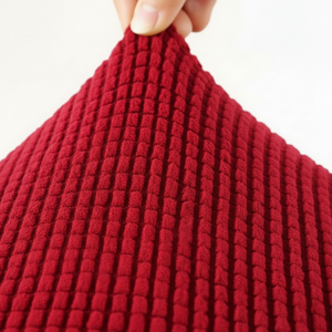 Housse de coussin de siège en polaire à motif uni extensible lavable Style moderne luxueux anti-poussière anti-rayures Durable doux au toucher - Product Image 1