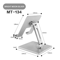 Support portable pour ordinateur portable avec rotation à 360° en alliage d'aluminium, hauteur réglable pour utilisation sur bureau
