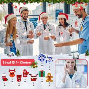 Cadeaux <span class=keywords><strong>de</strong></span> Noël 2025 pour infirmières <span class=keywords><strong>de</strong></span> bureau : Porte-badges personnalisés en acrylique pailleté <span class=keywords><strong>de</strong></span> haute qualité, vente en gros PinGlory, respectueux <span class=keywords><strong>de</strong></span> l'environnement - Product Image 3