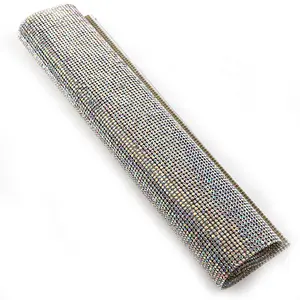 Cristal AB Strass Feuille Adhésif Hotfix Strass Diamant Autocollant Feuille Pour Vêtements Chaussures Artisanat