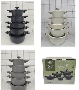 Juego de Utensilios de Cocina Antiadherentes de Varias Capas UAKEEN de 10 Piezas, Juego de Accesorios de Cocina, Fabricación China Forjada, Ollas de Alta Calidad - Product Image 6