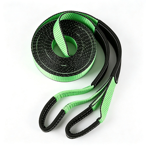 Kit de remorquage tout-terrain robuste avec 3 sangles de remorquage, 2 manilles en D et sac de rangement pour équipement de secours et de remorquage d'urgence automobile - Product Image 3