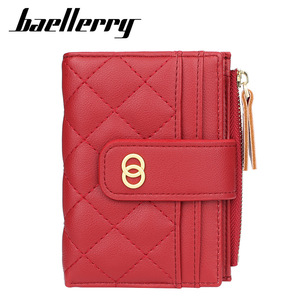 Baellerry Women's Short <b>Wallet</b> Pu Leather Multi Card Slot Zipper Fashion Buckle <b>Money</b> Clip Everyday Use - Product Image 1