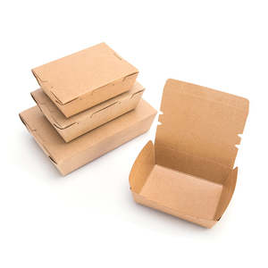 Caja Bento Desechable de Papel para Comida en Vuelo, con Relieve, para Preparar Comidas, Ideal para <span class=keywords><strong>Sushi</strong></span>, Práctica para Llevar Comida para Llevar - Product Image 1