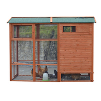 Meilleure Vente Grande Cage pour Animaux Poulailler Extérieur en Bois Grande Capacité pour 15-20 Poules