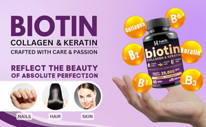 Capsules de biotine pour adultes à absorption rapide avec collagène, kératine et vitamines, pour le soutien des cheveux, des ongles et de la peau, marque privée OEM/ODM - Product Image 6