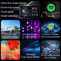 Layar Sentuh 10 inci TUYA ZIGBEE Smart Audio Wall Amplifier WIFI Android Bluetooth Panel Kontrol Musik 4+32G Sistem Suara 8x30W