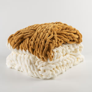 Couverture épaisse, douce et chaude en Chenille, housse épaisse, faite à la main, en tricot épais, pour lit, chaise, canapé, <span class=keywords><strong>tapis</strong></span> de <span class=keywords><strong>Yoga</strong></span>, nouveau style - Product Image 3