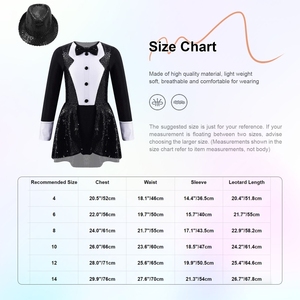 Trajes de Danza Contemporánea para Niñas de 4 a 14 Años, Leotardo Lírico con Conjunto de Sombrero, Disfraz de Cosplay para Actuaciones, Fiestas Temáticas y Competiciones - Product Image 6