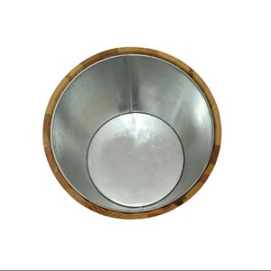 دلو ثلج خشبي دلو ثلج من الخشب الصلب يستخدم كدلو تبريد لحفلات الزفاف والحانات والفنادق وغيرها - Product Image 3