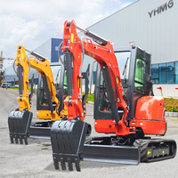 Excavator Mini YHMG Kelas Atas 1 Ton dengan Mesin Motor & Pompa Tipe Crawler untuk Penggunaan Pertanian Dari Cina