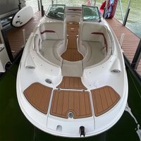 Plateforme de bain et tapis de cockpit pour bateau 2003 Chaparral 243 Sunesta, en mousse EVA imitation teck, style SeaDek MarineMat, auto-adhésif