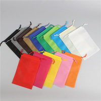 Sac de rangement anti-poussière personnalisé en non-tissé avec cordon de serrage, pochette réutilisable avec logo pour cadeaux, sacs à main et accessoires