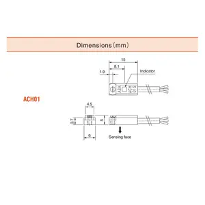 फ़ैक्टरी अनुकूलन योग्य संपर्क चुंबकीय आगमनात्मक सेंसर 5Vdc फोटोइलेक्ट्रिक सेंसर