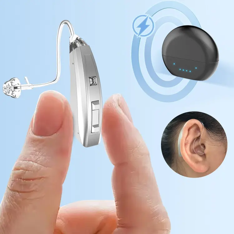 Alat Bantu Dengar untuk Alat Bantu Dengar Tunarungu Harga Bagus Grosir OEM Mini Ear BTE Audifonos Alat Bantu Dengar Isi Ulang