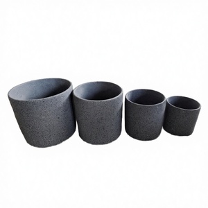 Juego de Macetas Grandes de Fibra de Vidrio y Cemento de Alta Calidad, Ecológicas, Duraderas, Ligeras, Minimalistas, para Jardín, Hogar e Interiores - Product Image 3