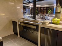 Línea de Cocina Comercial de Bajo Consumo, Vaporera Combinada, Olla para Fideos, Wok a Gas de Acero Inoxidable para Programas de Comidas Escolares