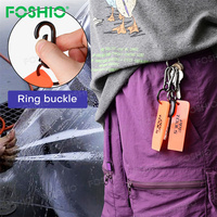 Foshio Outils de pose de film teinté pour voiture avec logo personnalisé, raclette PPF, porte-clés cadeau