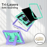 Étui robuste de protection intégrale avec béquille stable pour tablette Samsung Galaxy Tab A11 Plus A9 Plus 11 pouces (vente en gros)