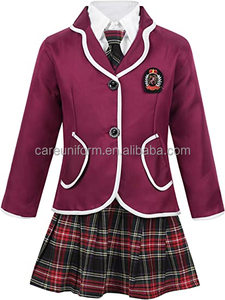 Uniforme Escolar de Anime Japonés para Niñas, Estilo Británico, Abrigo con Camisa, Corbata, Falda Mini a Cuadros, Conjunto de Blazer y Camisa para la Escuela - Product Image 2