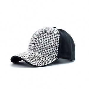 Casquette de baseball unisexe rose en strass scintillants, personnalisable, sportive, 100 % coton, vente en gros - Product Image 2
