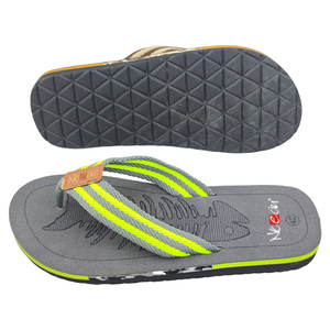 Sandales à lanières confortables pour hommes avec semelle antidérapante en EVA Tongs à motif d'arête <span class=keywords><strong>de</strong></span> poisson et logo personnalisé pour la plage d'été Tenue décontractée - Product Image 3