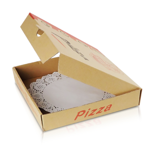Wholesale High Quality Cheap Custom Logo Portable Reusable Corrugated Delivery Pizza Box from China Pizza Packaging