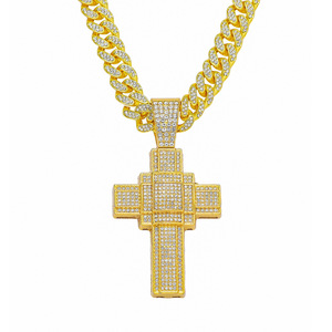2026 New Hot Selling Hiphop Retro <b>Cross</b> Pendant Necklace Cool Personalized Design Men's Necklaces Wholesale Jewelry Trendy - Product Image 5