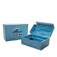 Boîte cadeau en carton ondulé écologique imperméable haut de gamme personnalisée pour l'emballage de cosmétiques/soins de la peau/rouge à lèvres/parfum