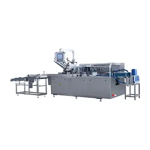 Small carton filling and sealing machine with hot melt glue machine secondary package