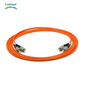Linoya FCUPC-FCUPC Duplex 2.0mm 62.5125 OM1 50125 OM2 3M PVC LSZH Orange patch cord