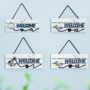 Señal de bienvenida de hueso de pescado, resina náutica creativa, colgante decorativo, gran oferta - Product Image 4