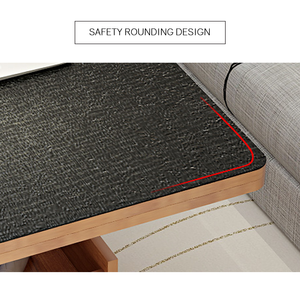 Hiện đại sang trọng chuyển đổi Bàn cà phê thủy tinh hàng đầu ván <span class=keywords><strong>MDF</strong></span> tùy chỉnh mở rộng ngăn kéo lưu trữ phân cho đồ nội thất gia đình - Product Image 3